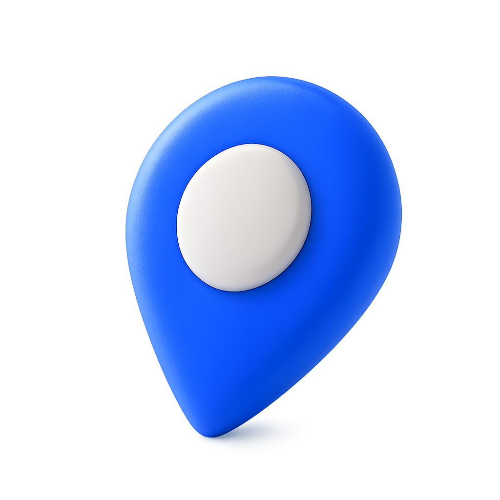 Épingle de localisation représentant la fiche Google optimisée