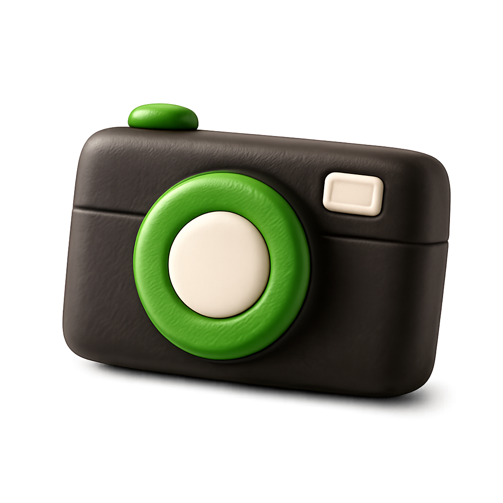 Appareil photo représentant le shooting sur place